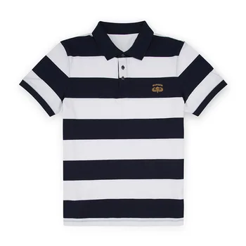 

Mens US Army Ranger Skull Embroidered Knit Striped Short Sleeve Polo Shirts