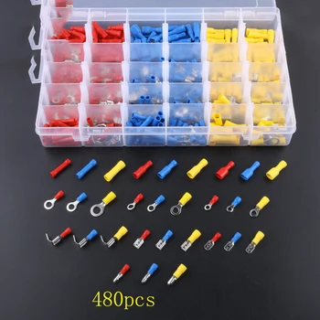 

Box Terminal 480pcs Connector Cold Pressed Terminal Set