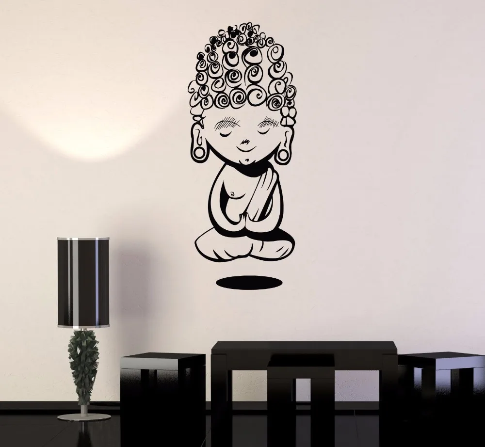 Buy Child Buddha Wall Stickers For Yoga Meditation
