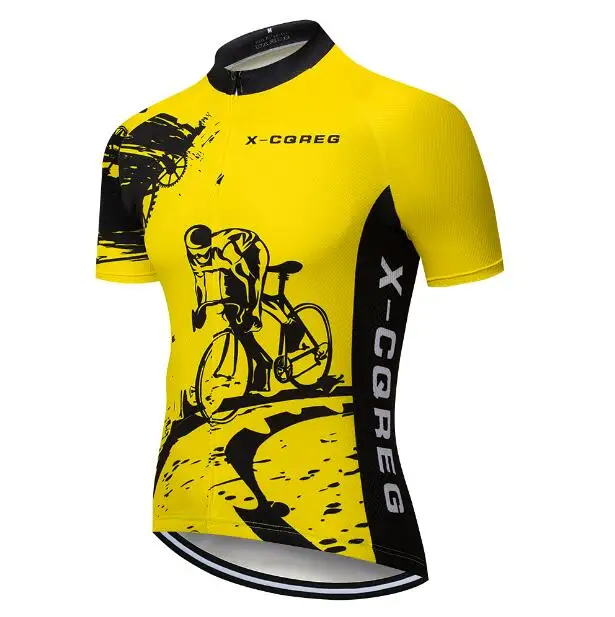 Командная X-CQREG одежда для велоспорта Джерси 12D гелевые прокладки мужские Ropa Ciclismo летние топы для велоспорта майки для велоспорта велосипедные шорты - Цвет: 2