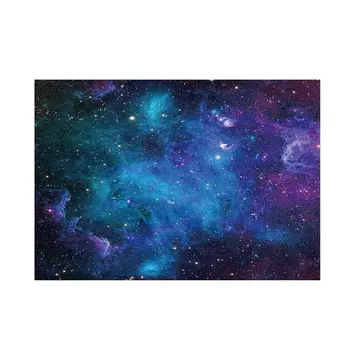 

Household Tablecloth Decoration Colorful Polyester Ectangle Starry Sky Pattern Fabric Waterproof Polyester Table Cover