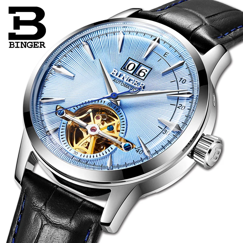 

Switzerland BINGER Men's Watches Luxury Brand Automatic Mechanical Men Watch Sapphire Male Japan Movement reloj hombre B-7-2