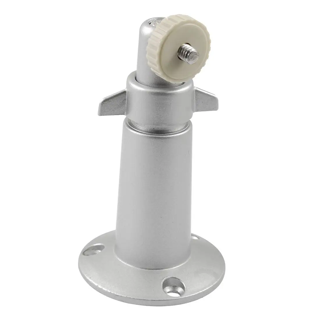 

2 pcs of MOOL 1/4 Inch Thread Metal CCTV Security Camera Holder Wall Mount Bracket white