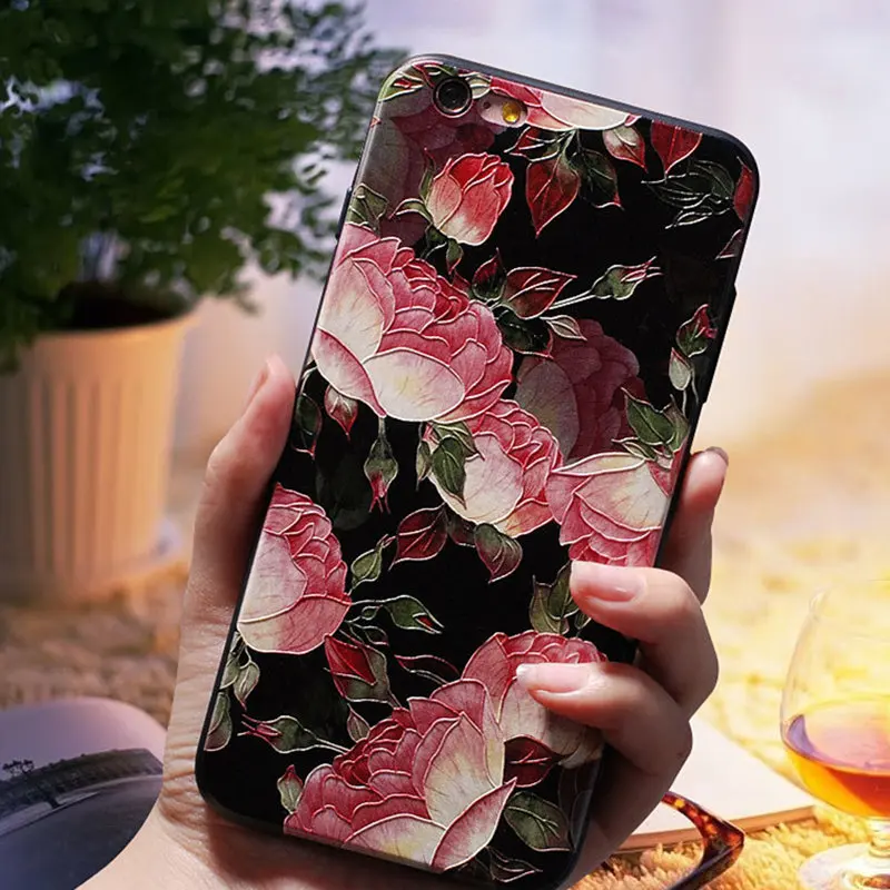 

3D Relief Flower Luxury Cases For Redmi 5 plus 4X 4A Note 4/4x 5A prime TPU Silicone Rubber Soft Cover Case For Xiaomi A1 5X
