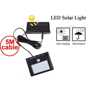 

30 leds solar light bulb strips led lamp motion wall security emergency street desk fence lighting for home living room outdoor