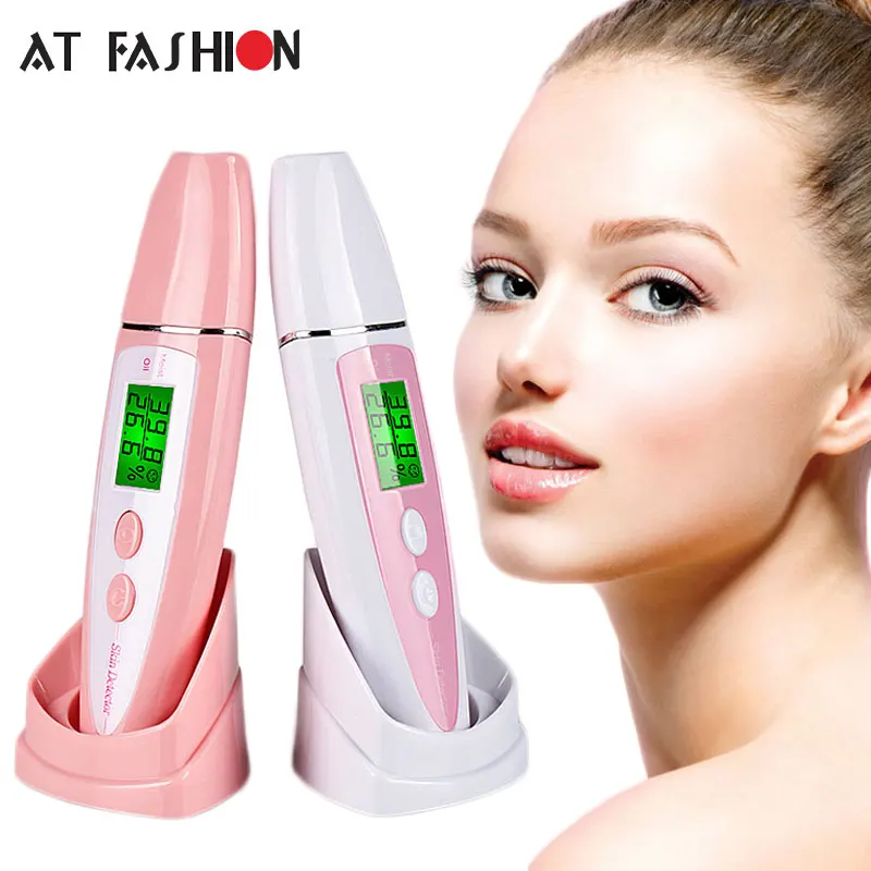 

New LCD Digital Skin Moisture Meter Skin Care Tester Moisture Oil Content Analyzer Monitor Detector Face Care Tool Monitoring