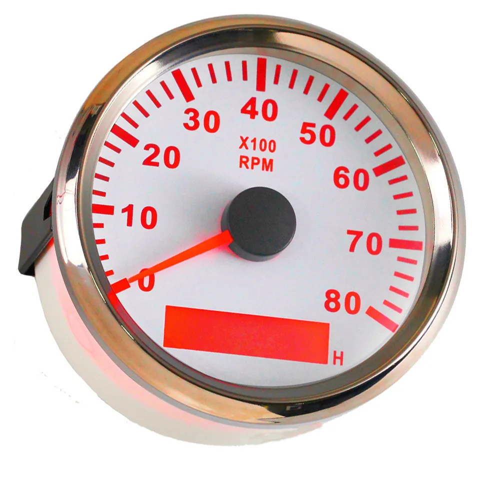 85mm Marine Boat Tachometer Meter 8000 RPM Tachometer Gauge with Digital LCD Hourmeter for Car Boat Motorcycle RPM Gauge 85mm Marine Boat Tachometer Meter 8000 RPM Tachometer Gauge with Digital LCD Hourmeter for Car Boat Motorcycle RPM Gauge