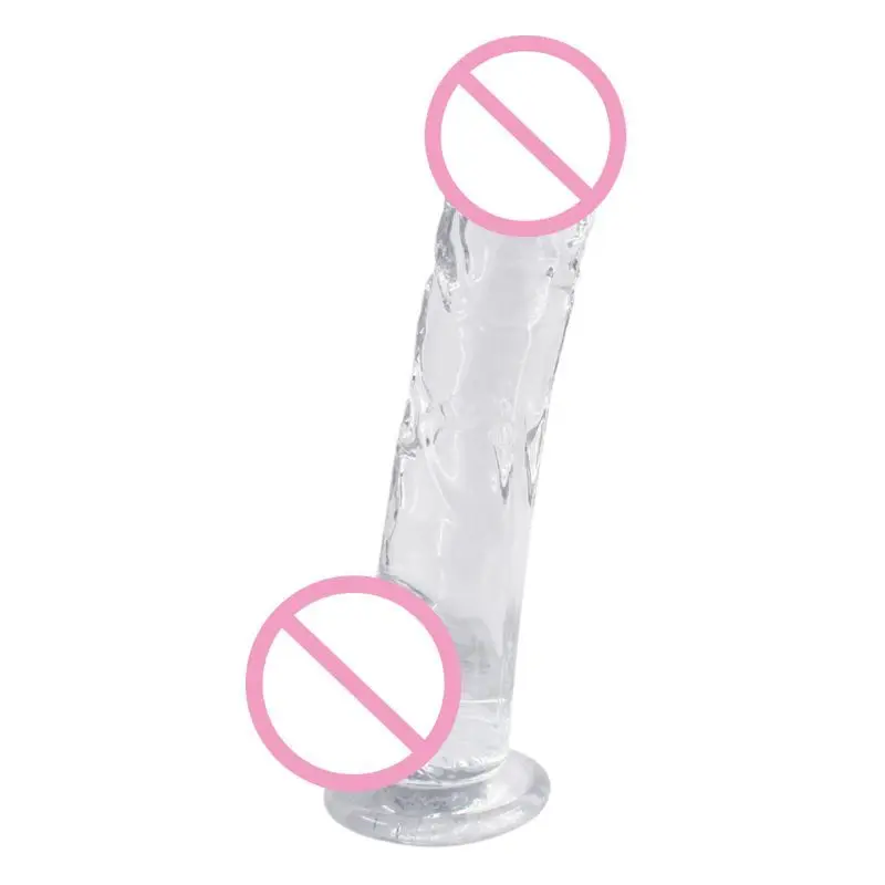 Водостойкие G Spot прозрачные анальный Фалло-имитатор приклад присоска для взрослых интимные игрушки для женщин пары