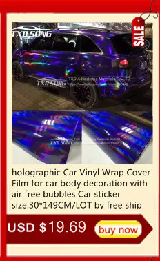 30 см X 152 см/лот голографическая Автомобильная виниловая пленка для украшения кузова автомобиля с воздушными пузырьками, автомобильная наклейка