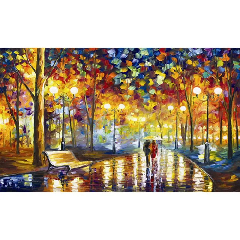 

5D Diamond Painting Cross stitch Kit Full Drill – Circular Drill, Love Street,