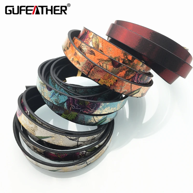 GUFEATHER P25/10 мм цветочный кожаный шнур/ювелирные аксессуары/Ювелирные
