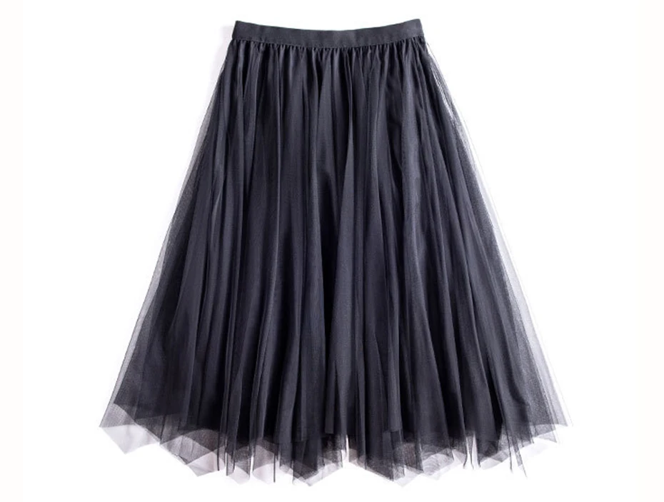 Reversible Velvet Tulle High Waist Pleated Skirt