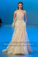 2016 Elie Saab Design Abendkleid Tulle LaceTransparent Luxus Kleider Cocktail Party Robe De Soiree MY1019-19
