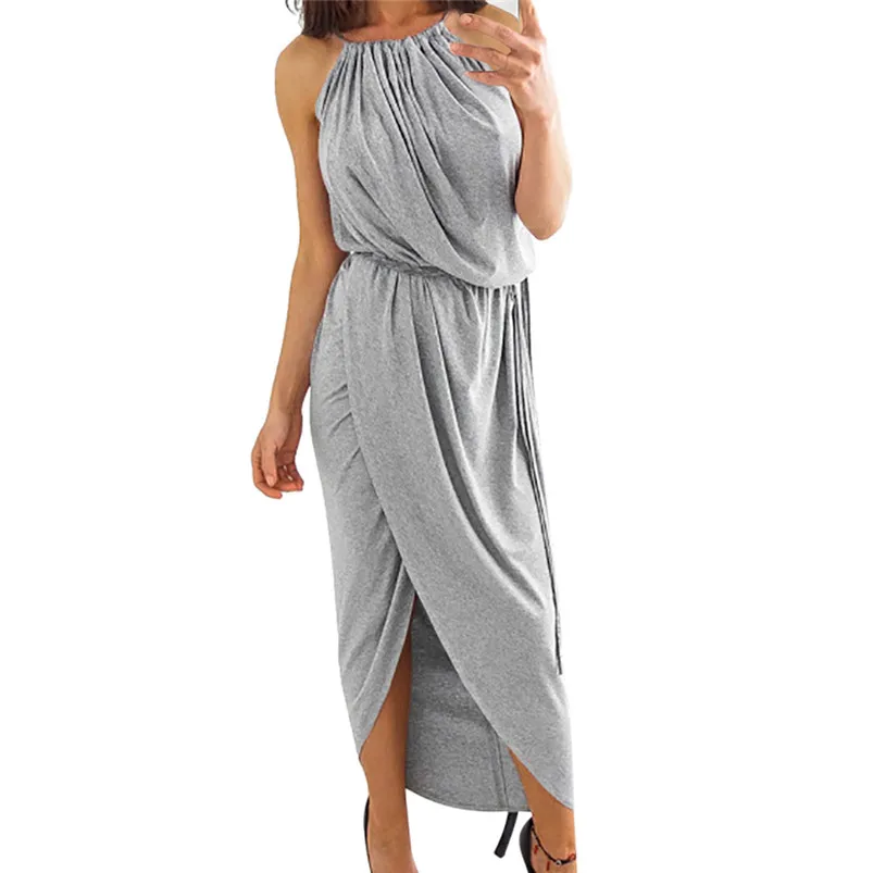 summer dress 2018 sleeveless dress long summer dress dress elegant party dresses for women vestidos dropshipping #F#50JY251