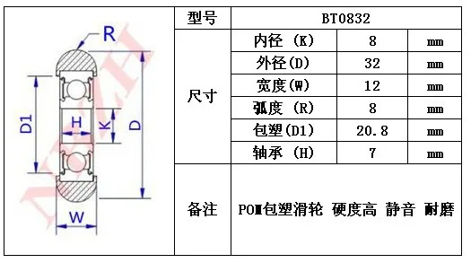 10 шт./lot8*32*12 Миниатюрный подшипник шкаф для душа колеса ролик для ванной комнаты высококачественный подшипник стальной износостойкие колеса