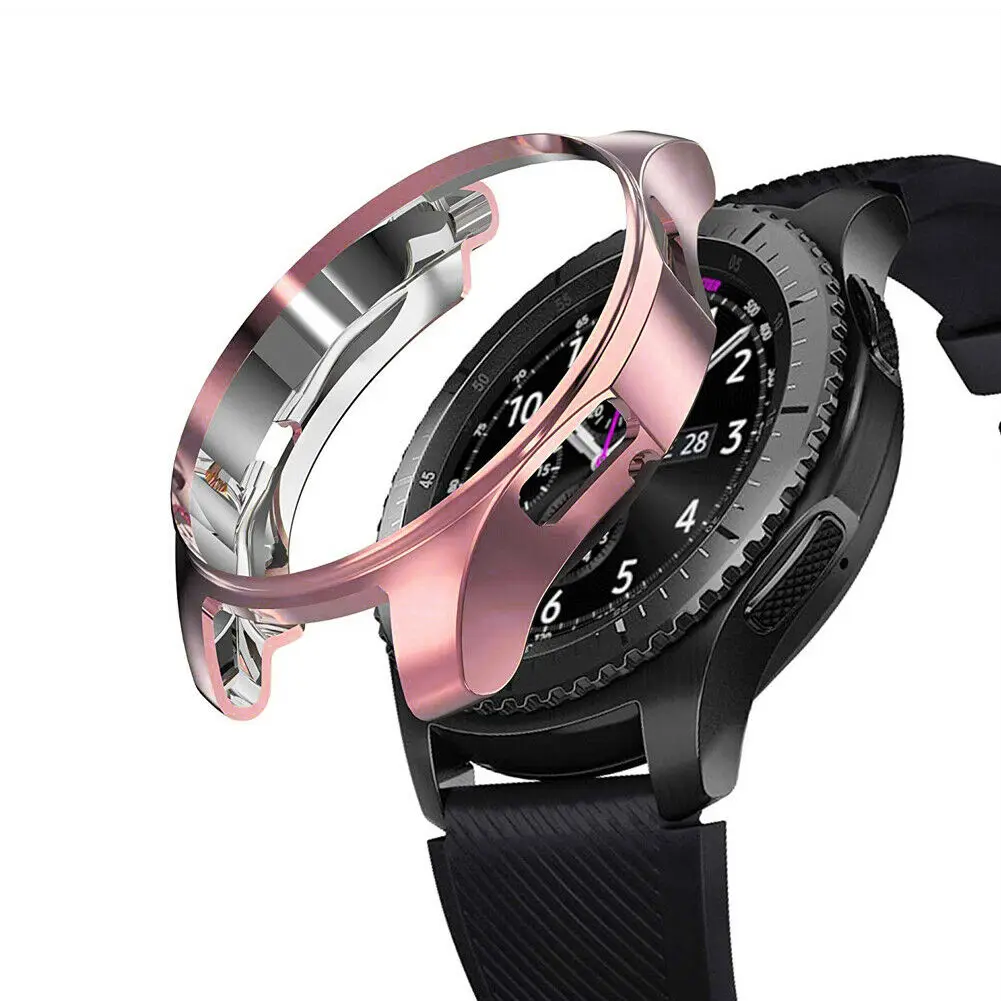 

Soft TPU Scratch-resistant Flexible Soft Case Slim Lightweight Protective Bumper Cover for Samsung Gear S3/Galaxy Watch 46/42mm