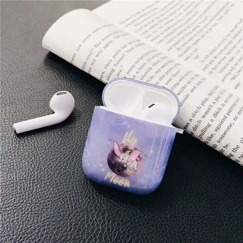 Мультфильм Луна слон Дамбо корпус шаблон чехол для Apple iPhone наушники Airpods 1/2 Крышка Bluetooth беспроводные наушники коробка сумки - Цвет: M