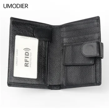 

UMODIER RFID travel wallet men Real Genuine Leather Mens Passport Holder Male Cowhide License Credit Card Holder Brand Purse