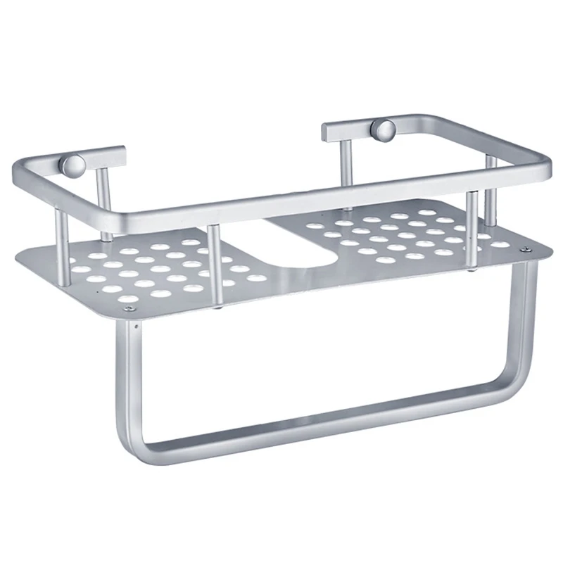 

Space Aluminum Bathroom Shelf Shower Shampoo Soap Cosmetic Shelves Bathroom Accessories Storage Organizer Rack Holder