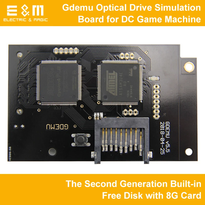 

Dreamcast Gdemu Optical Drive CD Simulation Board for DC Game Machine 2gen Generation Built-in Free Disk with 8G Card