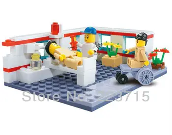 

Free Shipping!*Hospital sets 2* DIY enlighten block bricks,Compatible With other Assembles Particles