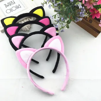 

Women Lovely Head Band Headwear Sexy Cat Ears Hairband Long Girls Kid Cartoon Hair Accessories For Women Party Headband