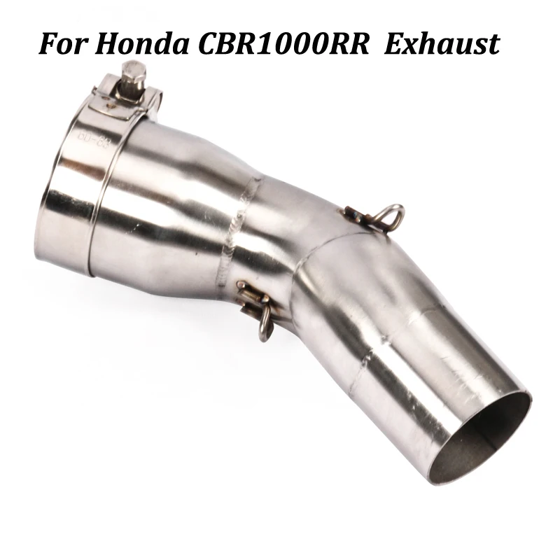 Мотоцикл выхлопной глушитель выхлопных газов соединение посередине нержавеющая сталь звено цепи труба Slip on выхлопных газов для Honda CBR1000RR