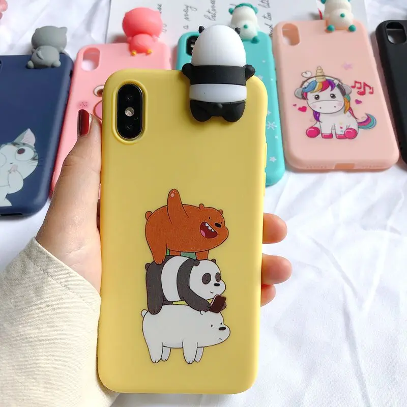 XS Max 3D чехол для Coque iPhone XS Max iPhone 5 5S SE чехол Etui Единорог Kawaii чехол для Funda iPhone 6 6S 7 8 Plus X XR XS чехол