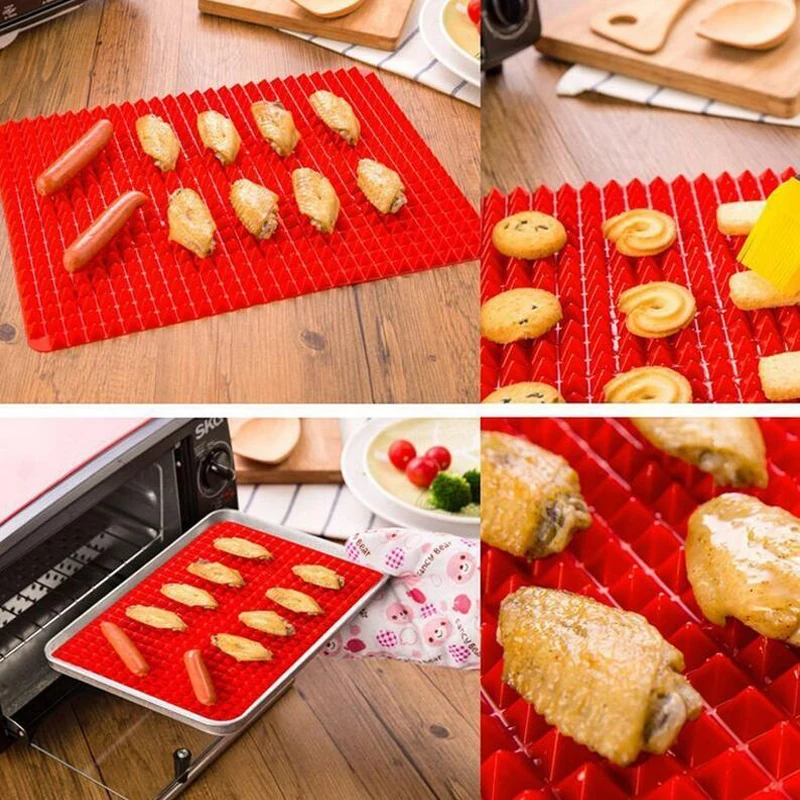 1 шт. антипригарный силиконовый коврик для выпечки в виде пирамиды|nonstick silicone baking