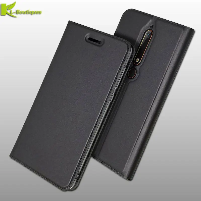 

For Nokia 6 2018 Case on sFor Coque Nokia 6.1 Cover for nokia 6 2018 TA-1068 TA-1050 Fundas Luxury Vintage Magnet Leather Cases