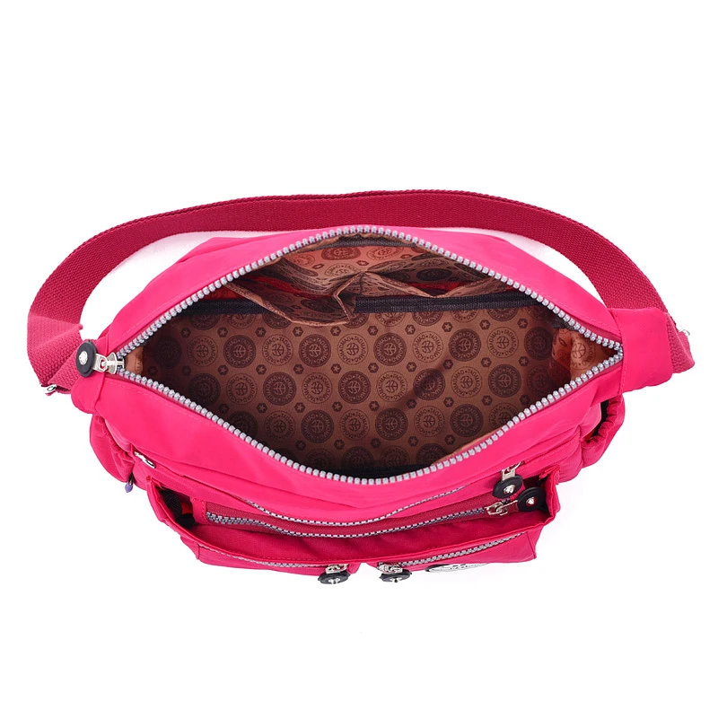  Women Nylon Shoulder Bags Female Solid Zipper Luxury Female Handag Designer Messenger Bags Summer B - 32837089603