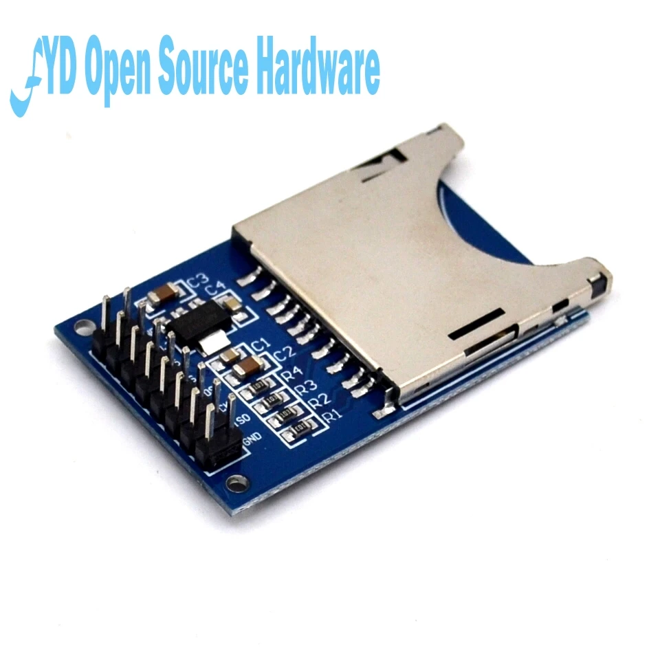 1 шт. модуль для чтения и записи sd карта слот гнездо считыватель ARM MCU|sd card module|mcu armmcu