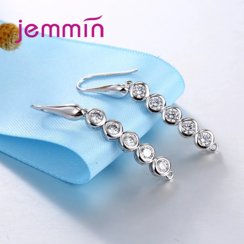 Длинные висячие серьги с австрийским кристаллом|findings earrings|findings 925jewelry findings & components