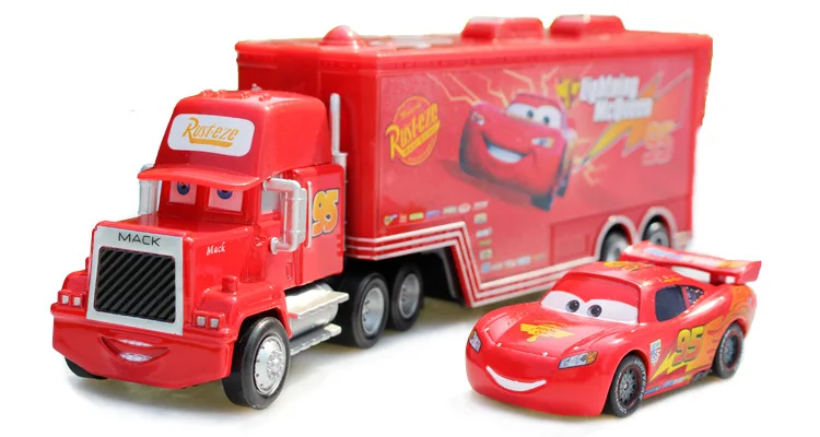 Disney Pixar Cars 2 3 игрушка Молния Маккуин Джексон Storm Мак UncleTruck King 1:55 литья под давлением Металлический Игрушечный Автомобиль детей подарок на