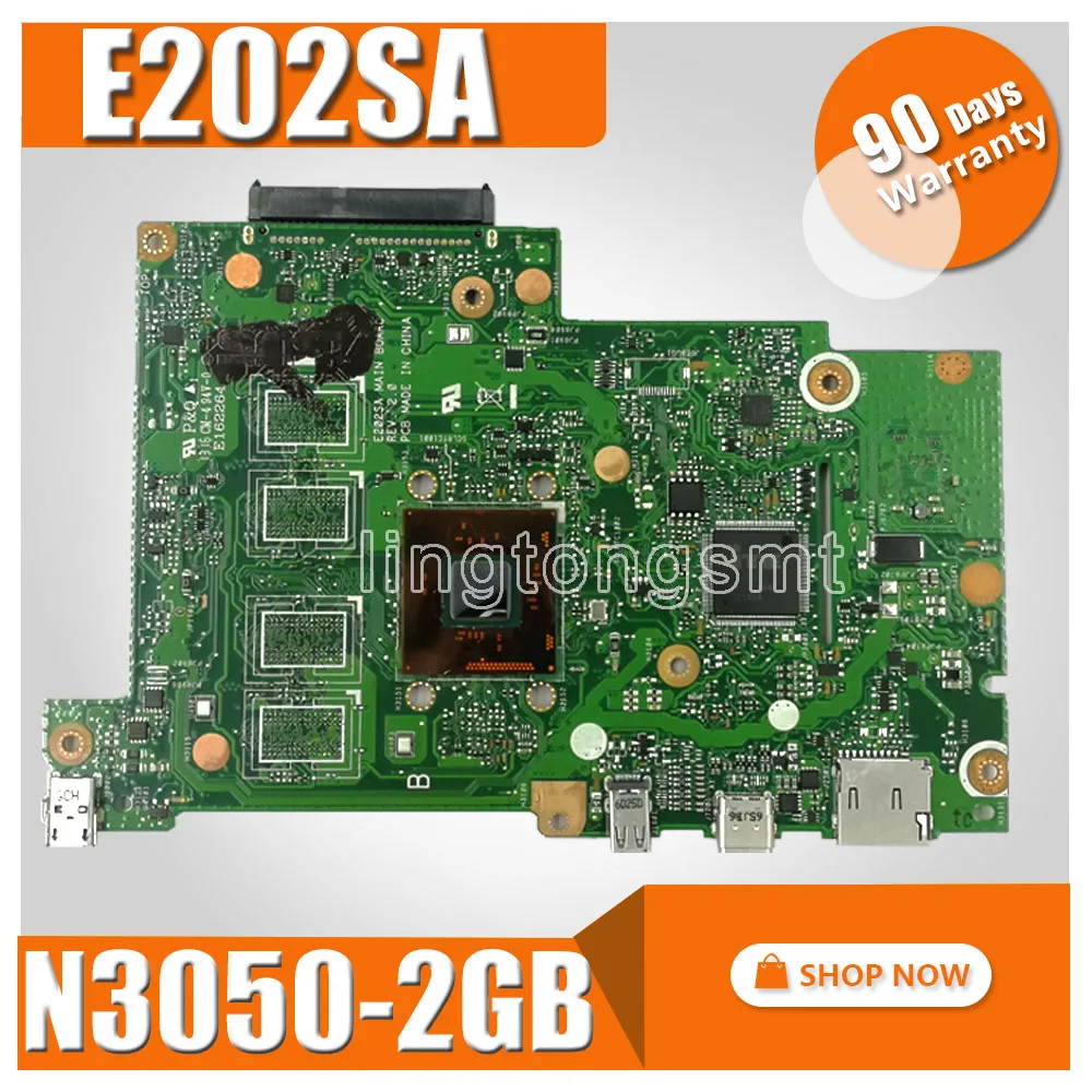 

E202SA motherboard For ASUS E202S E202SA laptop motherboard E202SA mainboard 2GB RAM N3050 CPU motherboard test 100% ok