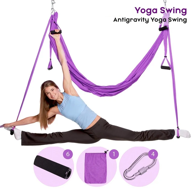 Columpio de Yoga aéreo, hamaca de Yoga antigravedad, dispositivo de  tracción, equipo para Pilates, modelado corporal - AliExpress