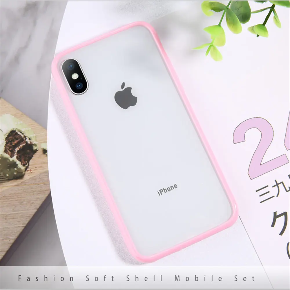 Lovebay прозрачный, конфеты цвет чехол для iPhone 7 6 6s 8 Plus X XS XR XS Max цветные прозрачные телефонные чехлы жесткий акриловый задняя крышка