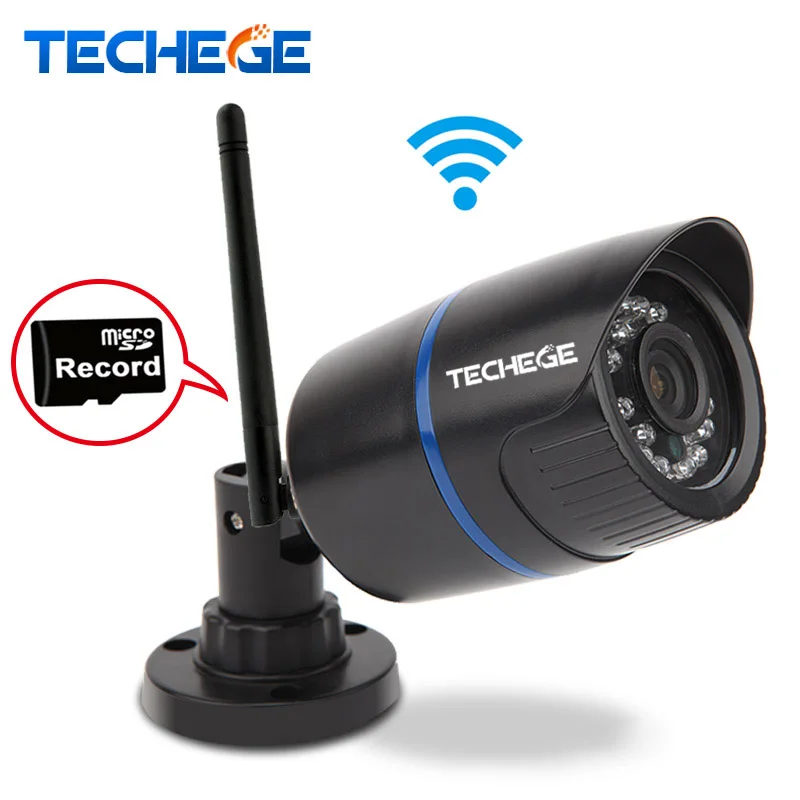 Techege WIFI IP Camera 720P Network Infrared Bullet Outdoor Waterproof IP66 3 6mm Lens Night Vision