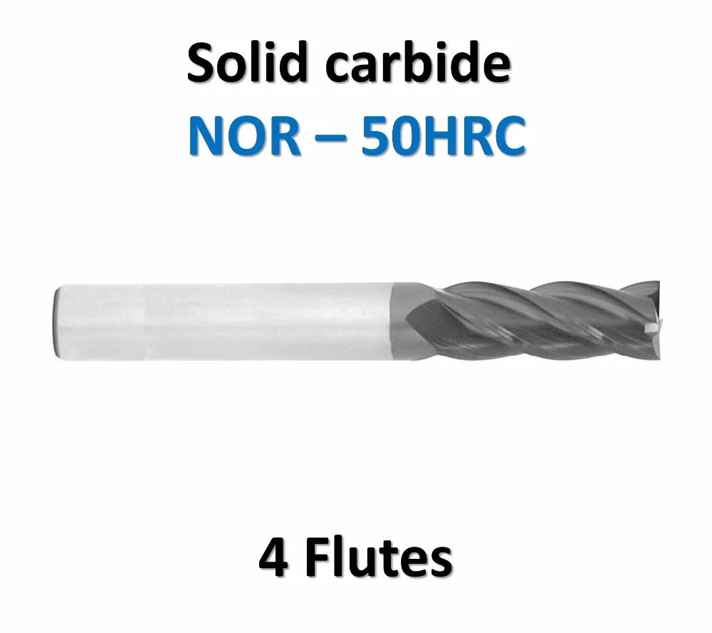 JF 6mm 6x15x6x50 Solid Carbide 4 Flutes End Mills 50HRC TiAlN Coated Endmills Flat | Инструменты