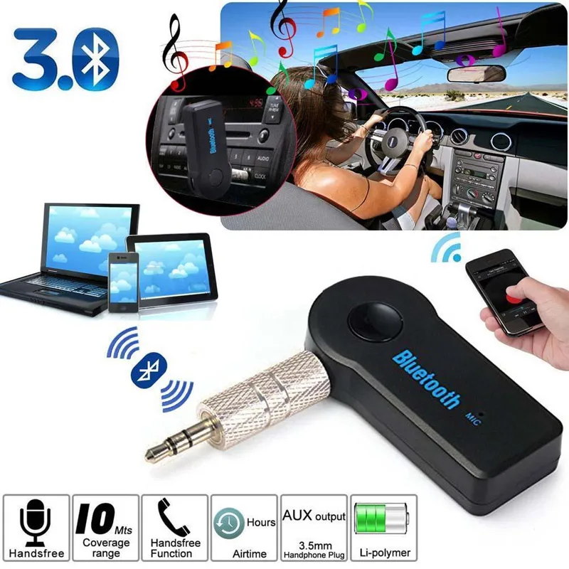 Bluetooth 3,5 мм автомобиля музыкальный приемник авто Music Receiver Домашнее аудио стерео портативный музыкальный приемник адаптер для динамиков автомобиля Aux Smart