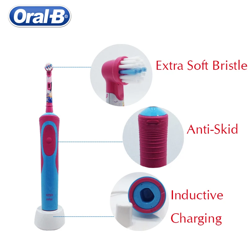 Зубная щетка Oral B D12513K Детская электрическая мягкая щетина уход за деснами