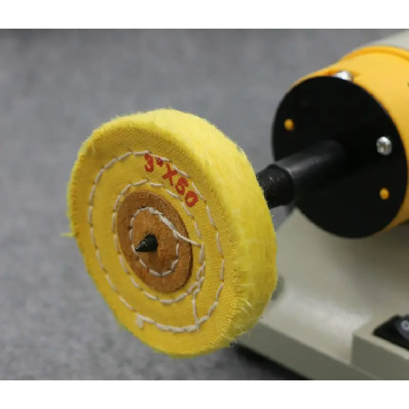 4pcs 80mm Cotton Cloth Grinding Machine Grinding Wheel Yellow Cloth