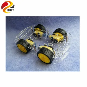 

Smart RC Car Tracking Tractor Chassis 4 Driver Power Chronological Belt Encoder Speed ZK 4WD Cduino UNO R3 1280 328P