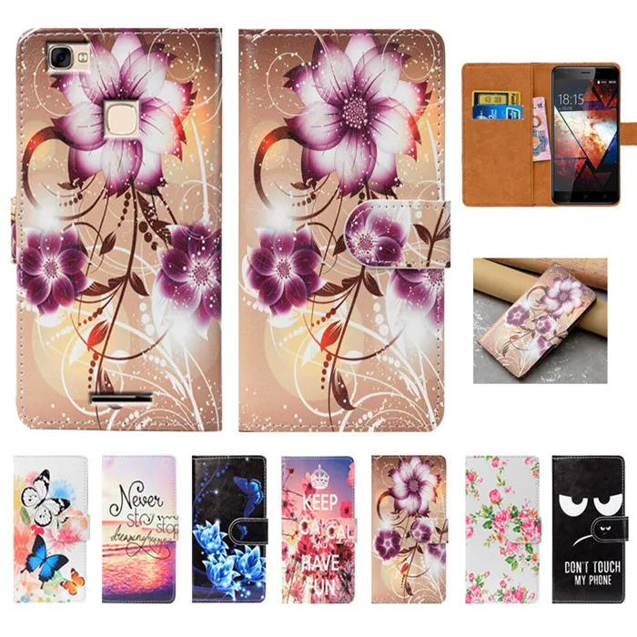 

For BQ BQ-5521 Case High Quality Pu Leather 5.5" Print Flip Wallet Case Back Cover Book Case For BQ BQ-5521 Strike Power Max