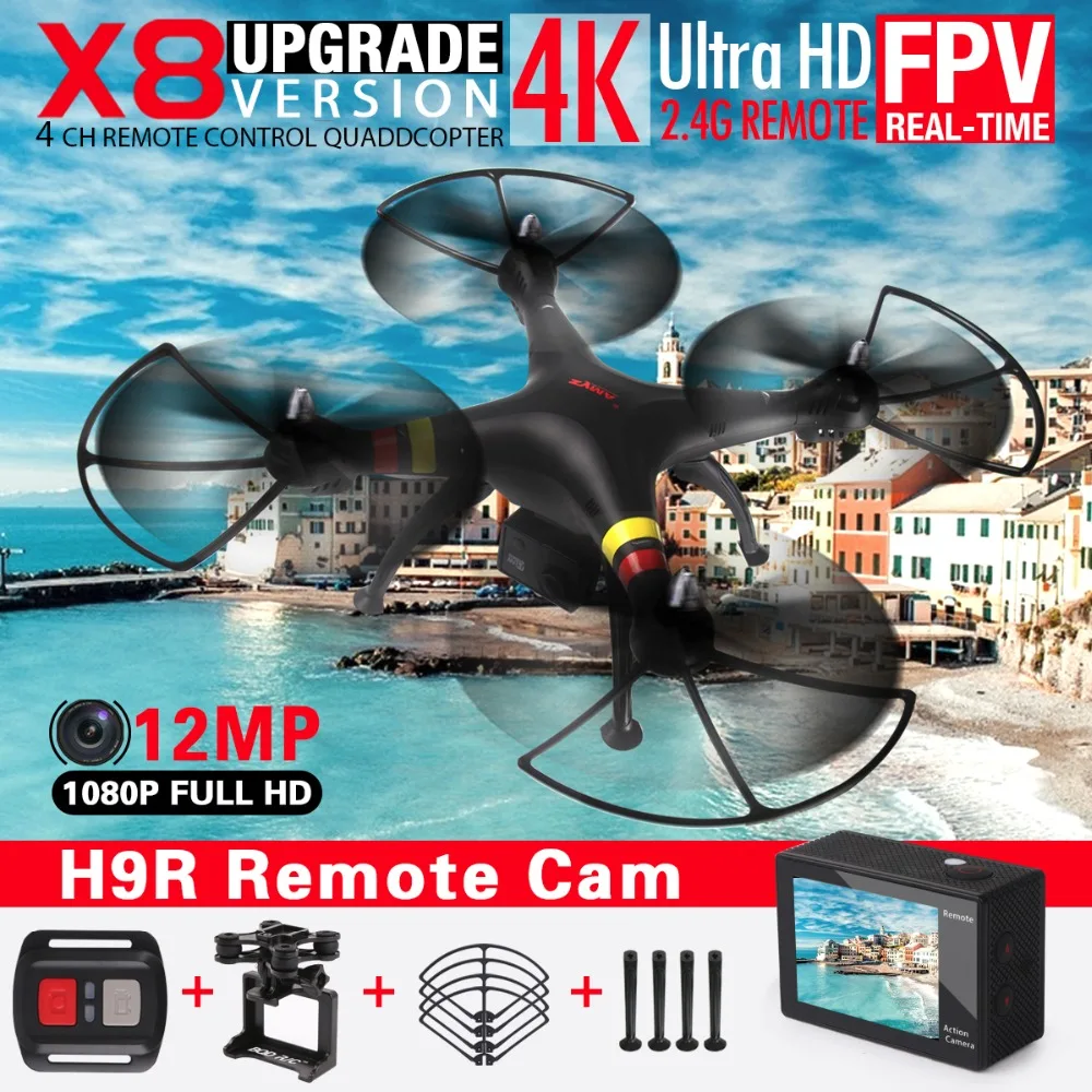 Syma X8HG X8HW X8HC FPV RC Drone with 4K 1080P Wifi Camera HD 2 4G 6Axis