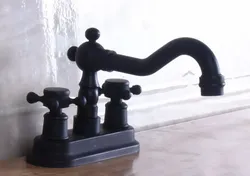 Two Cross Handles Black Oil Rubbed Bronze Swivel Spout Kitchen Bar Sink Bathroom Two Holes Basin Faucet Mixer Tap anf241