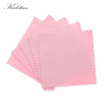 

KALETINE 5Pcs/lot 8x8cm Clean Cleaning Cloth Polishing Cloth for Sterling Silver Gold Jewelry Clean Tool