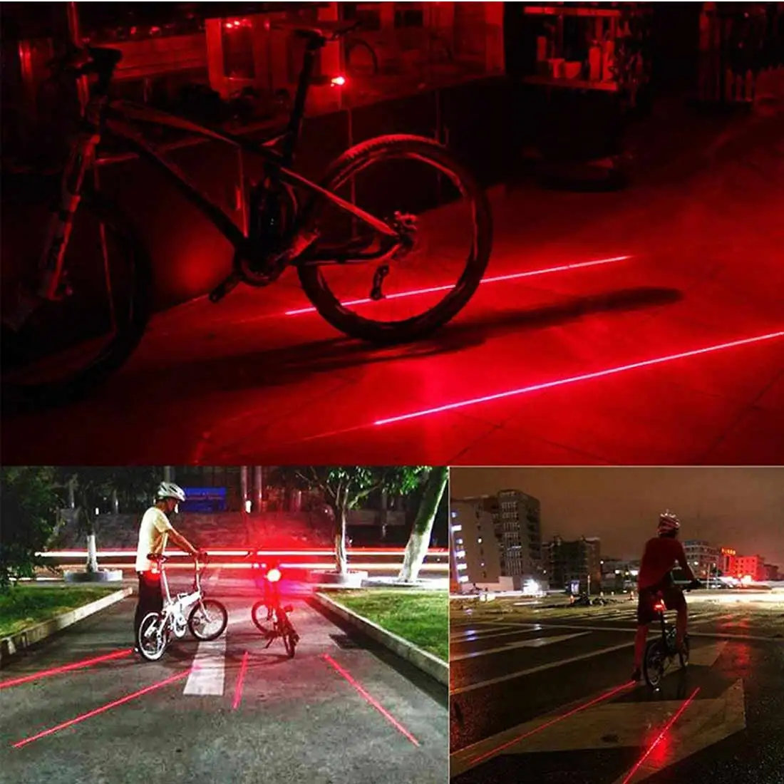 Clearance Safety Warning Light Bicycle Rear Bycicle Light Tail Lamp Bike Cycling Lights Waterproof 5 LED 2 Lasers 3 Modes Bike Taillight 9 Clearance Safety Warning Light Bicycle Rear Bycicle Light Tail Lamp Bike Cycling Lights Waterproof 5 LED 2 Lasers 3 Modes Bike Taillight 9