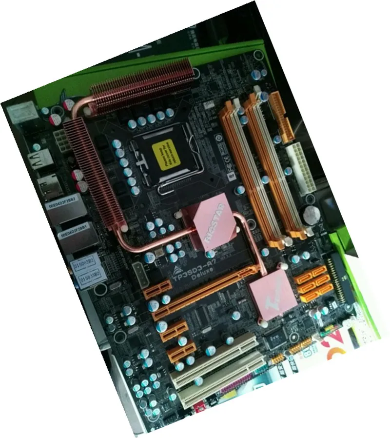 775 Роскошная материнская плата Б/у оригинальная BIOSTAR TP35D3-A7 Deluxe P35DDR3(Альтернатива P5Q3 Deluxe/WIFI-AP P5Q P5K3 DELUXE WIFI-AP