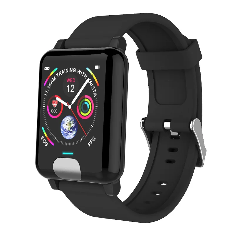 

E04 ECG+PPG Heart Rate Monitor Blood Pressure Smart Watch Pedometer Fitness Tracker Smartwatch IP67 APP Connect Android Iphone